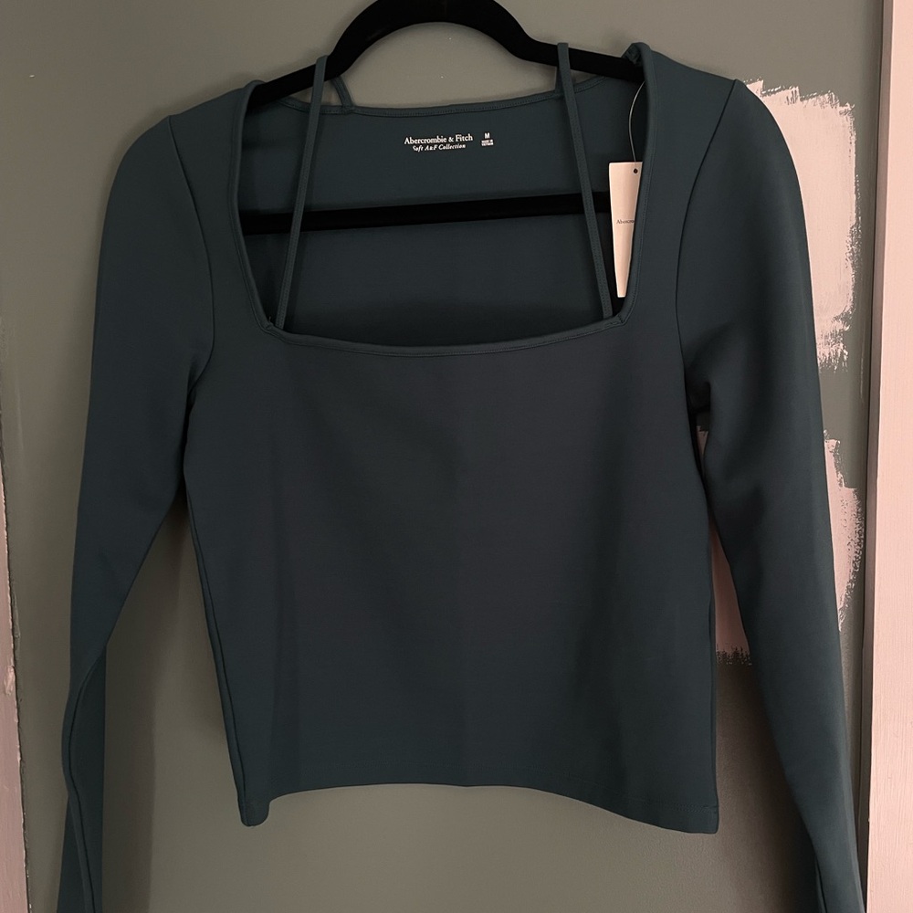 NWT Abercrombie & Fitch soft collection emerald green top